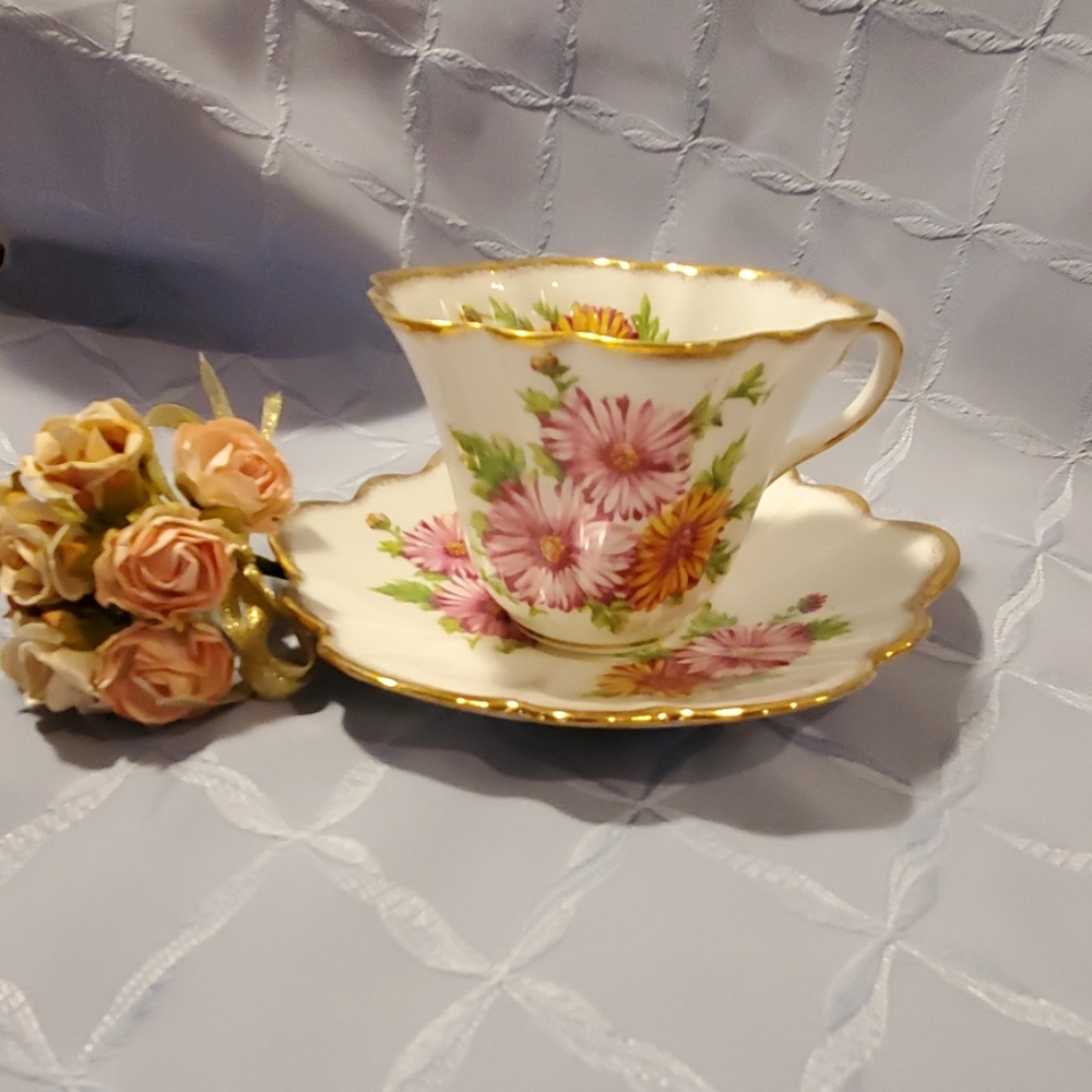 **HP**ROSINA Teacup & Saucer #5399 Daisy